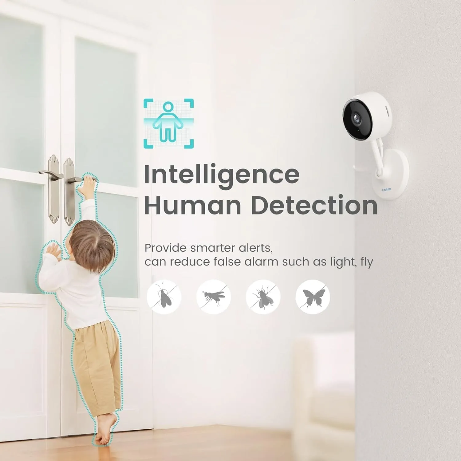 Indoor Camera, Cameras for Home Security with Night Vision  (Refurbished)
