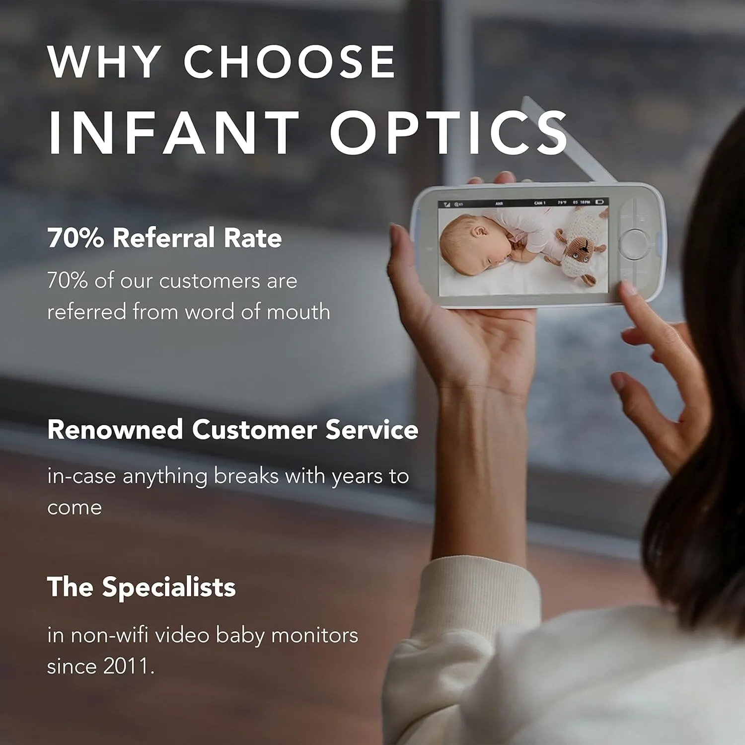 Infant Optics DXR-8 PRO Baby Monitor With 5" Screen HD 720p (Refurbished)