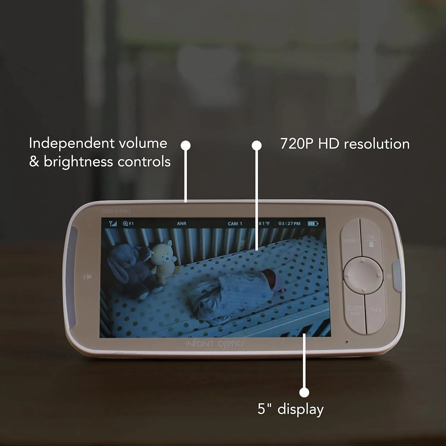 Infant Optics DXR-8 PRO Baby Monitor With 5" Screen HD 720p (Refurbished)