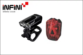 Infini Lava Rechargeable Front & Rear Lights (LT-I-260WR)