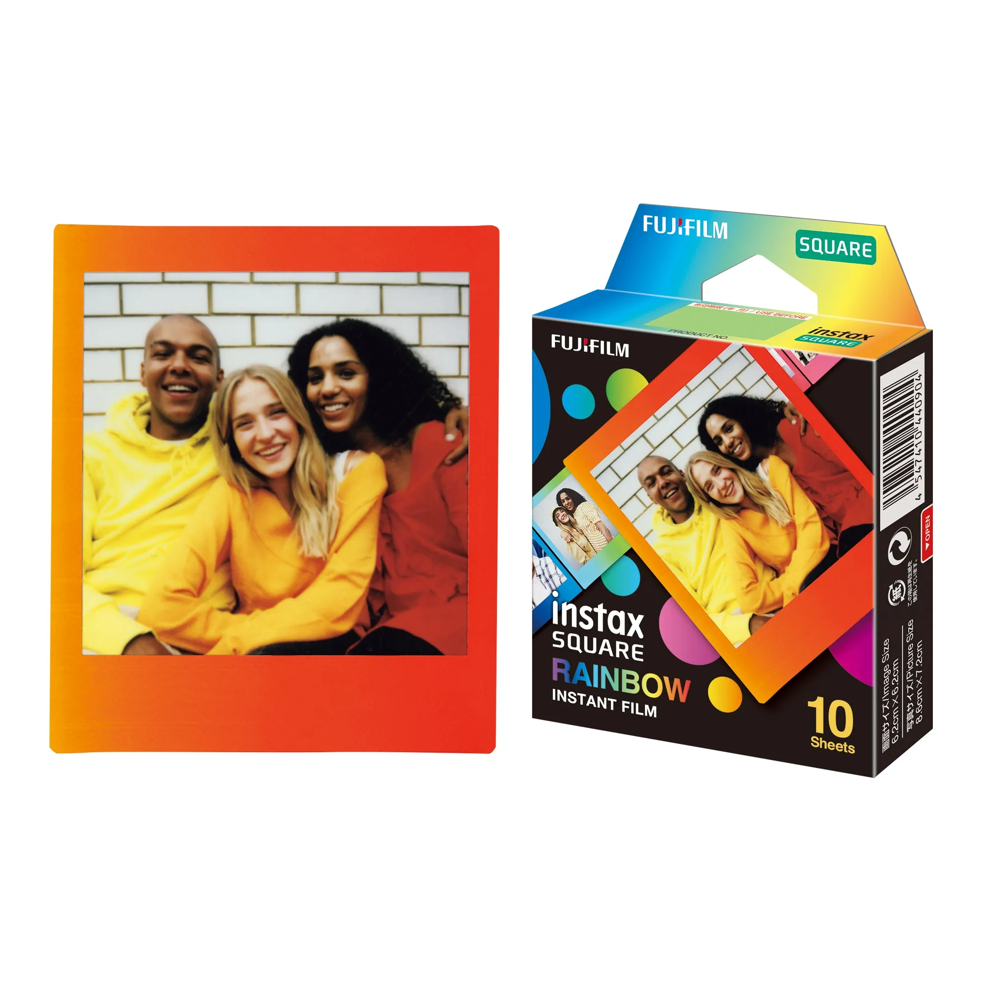 Instax Square Instant Film Pack - Rainbow