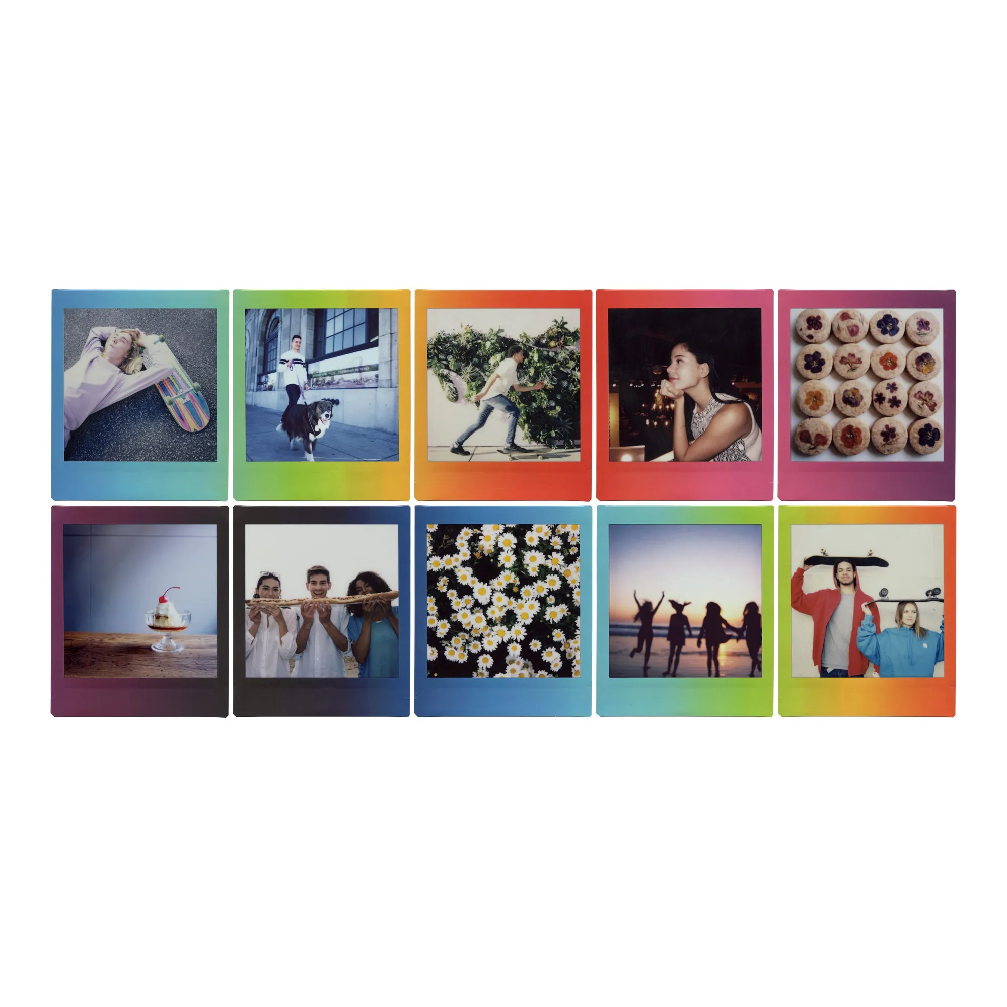 Instax Square Instant Film Pack - Rainbow