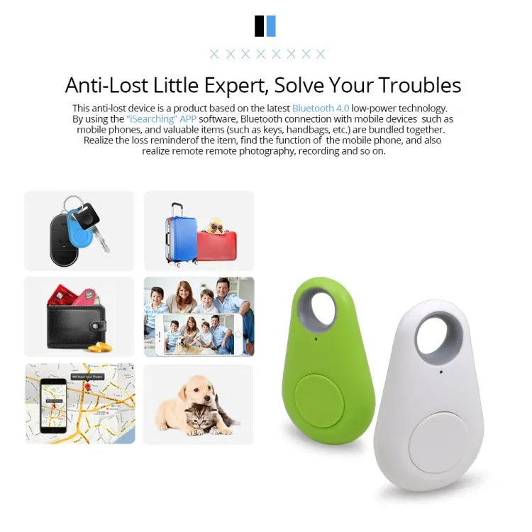 Keyfinder Wallet Dog Cat kids GPS locator anti lost keychain Smart Search Bluetooth Tracker Tag(Black)