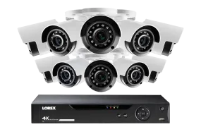 Lorex 4K 16-channel 4TB Wired DVR System with 10 Cameras