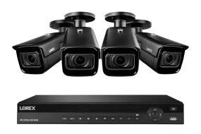 Lorex Nocturnal 3 4K 16-Channel 4TB Wired NVR System with Smart IP Cameras, 30FPS Recording and Motorized Varifocal Zoom Lenses