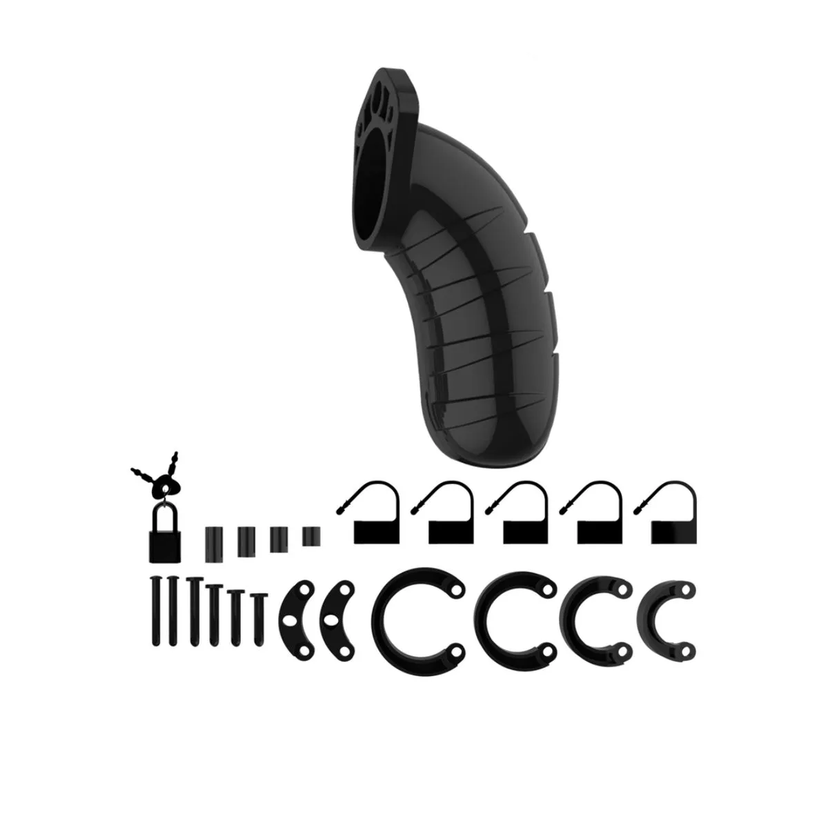 Man Cage Chastity Cock Cage Model 04 Black 4.5 Inch / 11.5cm