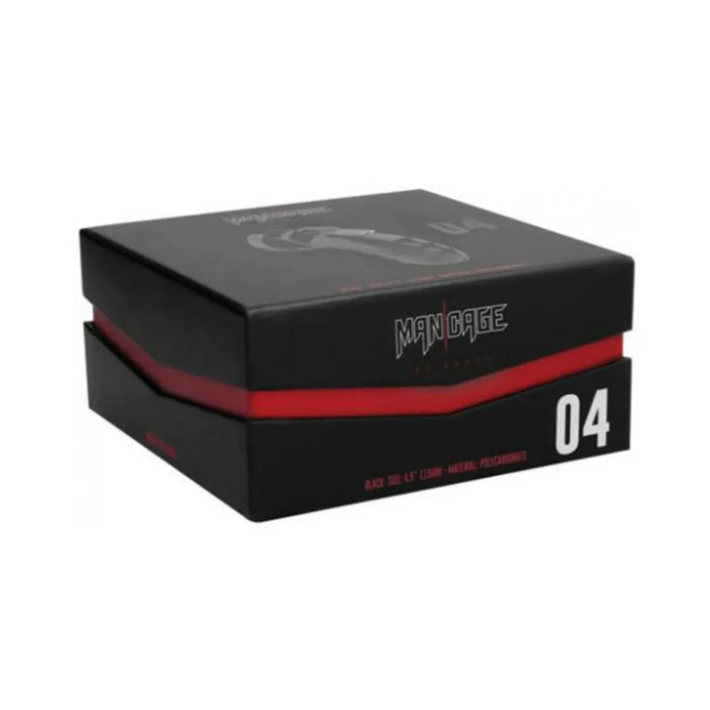 Mancage Model 04 Chastity 4.5 inches  Cock Cage Black