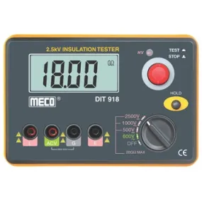 Meco 2.5kV 20GOhm Digital Insulation Tester with AC Voltage Function (Model : DIT918)