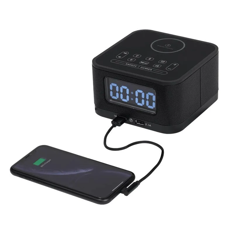 Nero Qi Soundbox 3 Wireless Phone Charging Alarm Speaker Clock