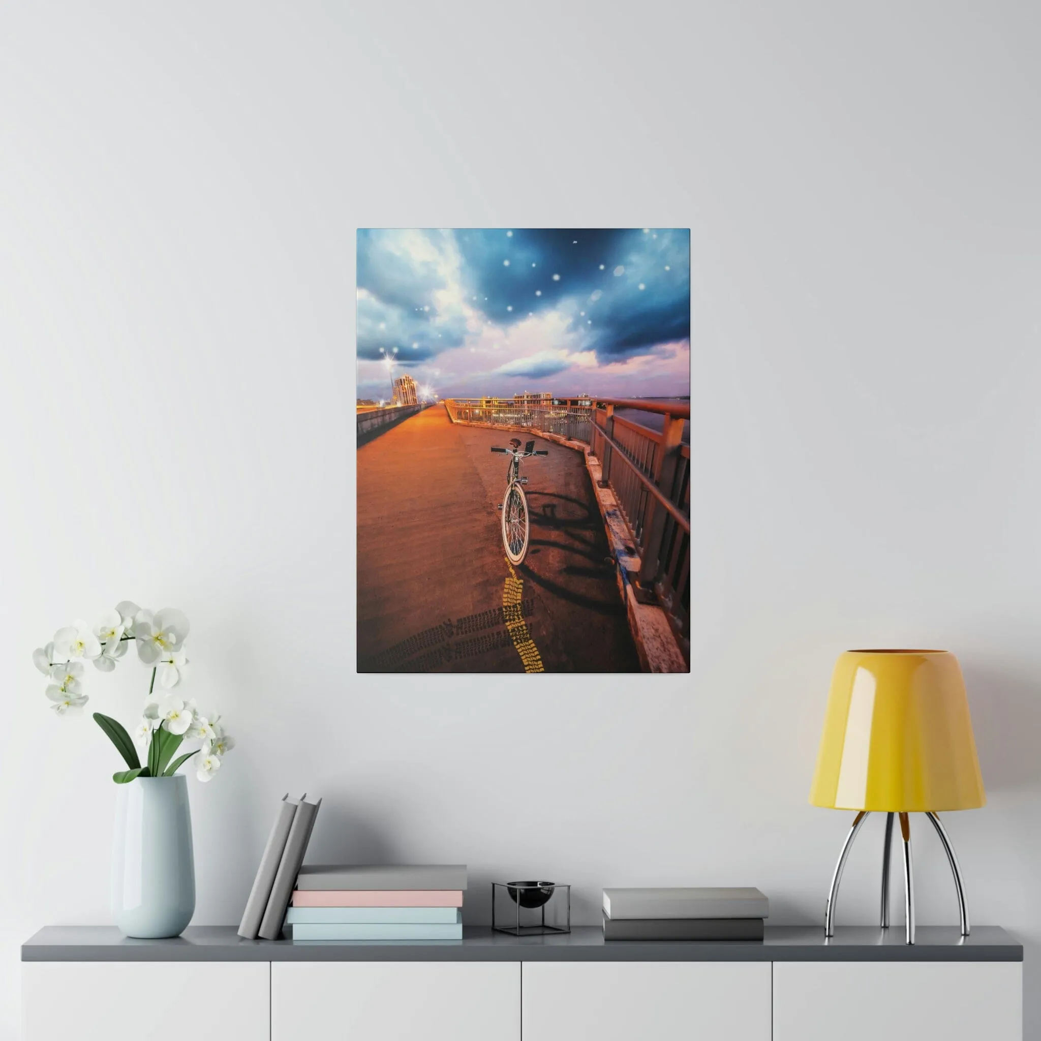 Night Tracks Matte Canvas