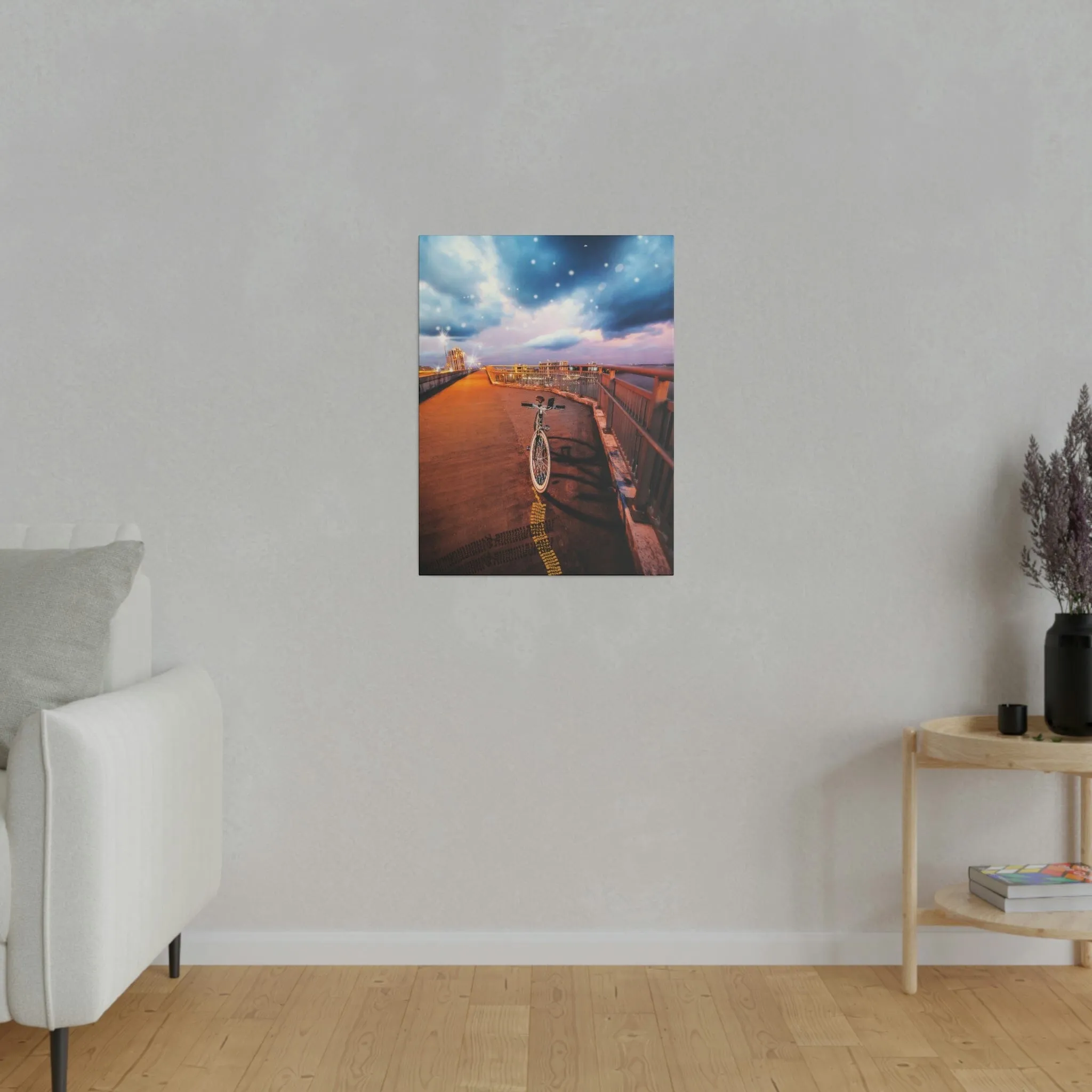 Night Tracks Matte Canvas