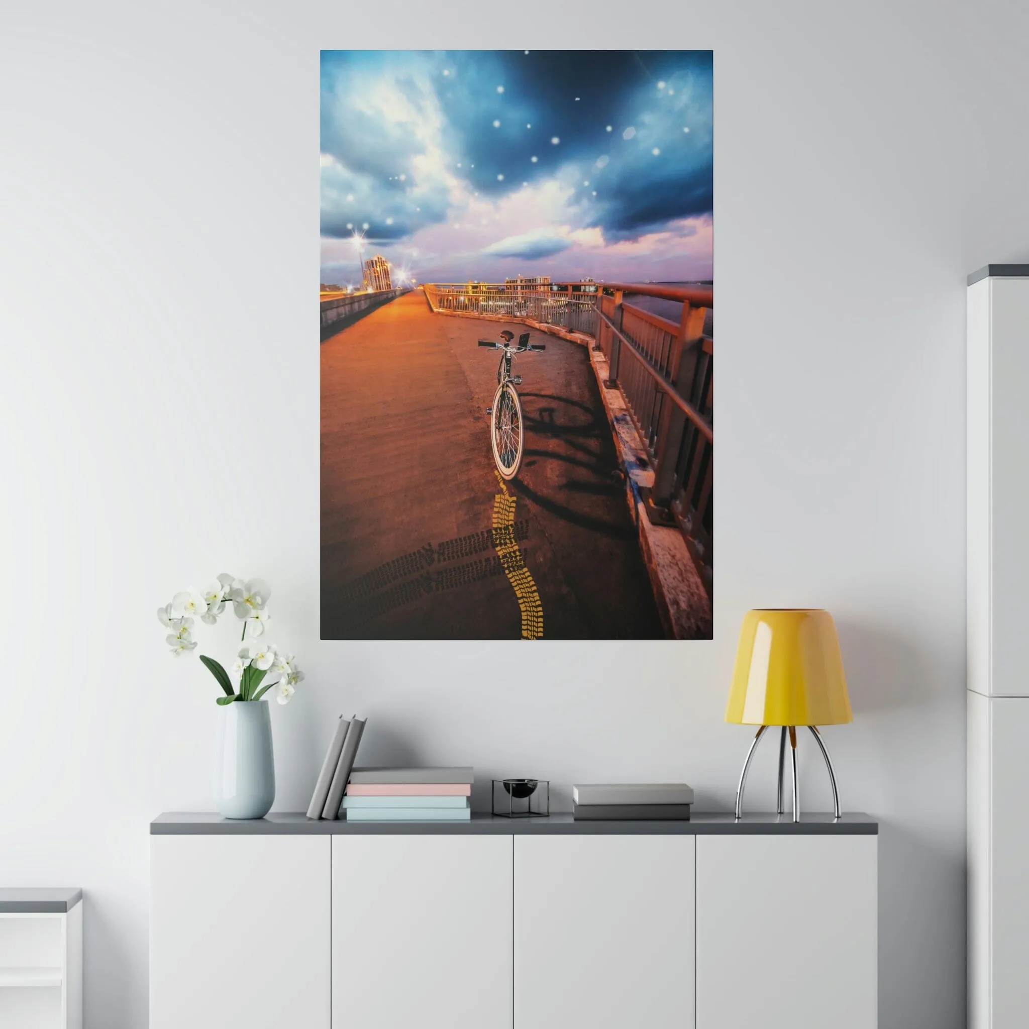 Night Tracks Matte Canvas