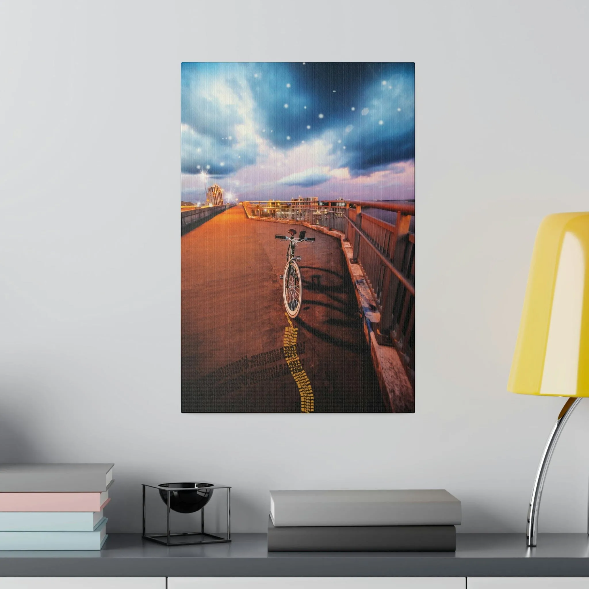 Night Tracks Matte Canvas
