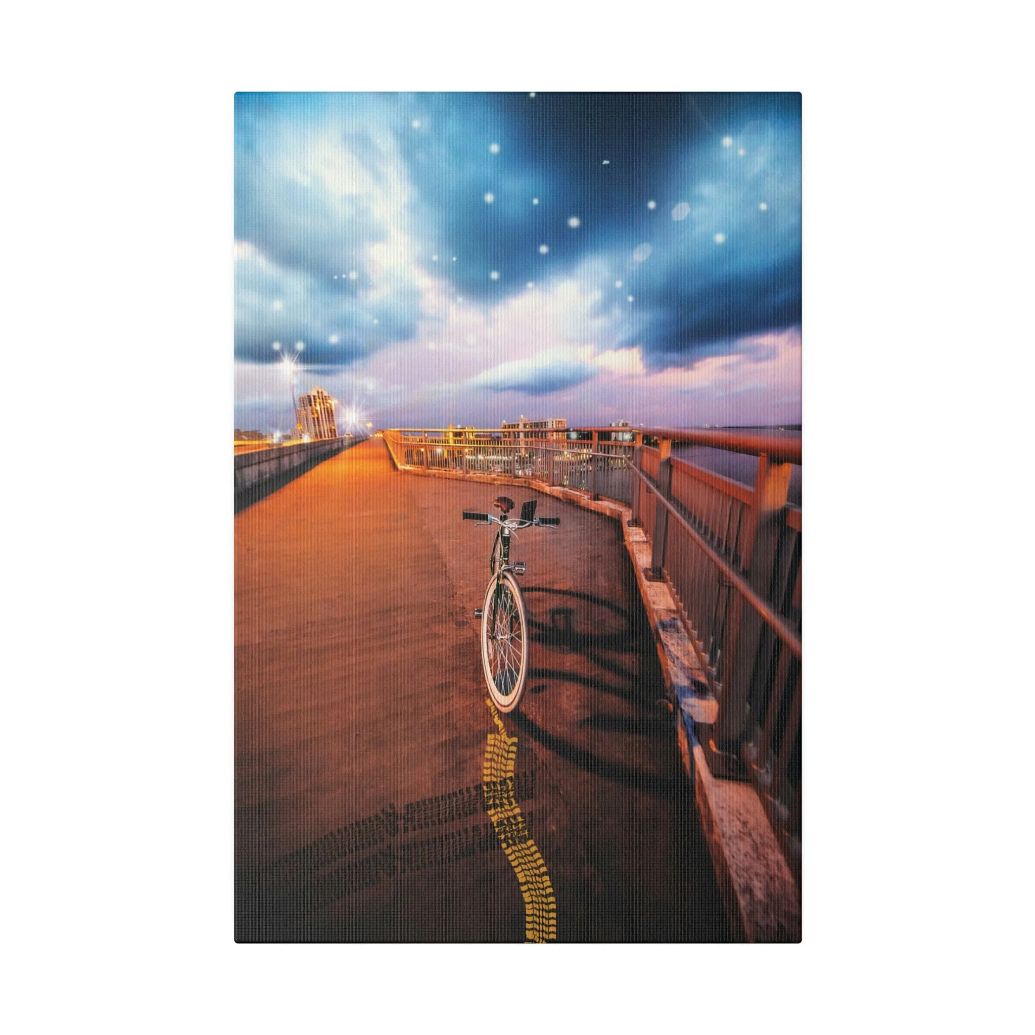 Night Tracks Matte Canvas