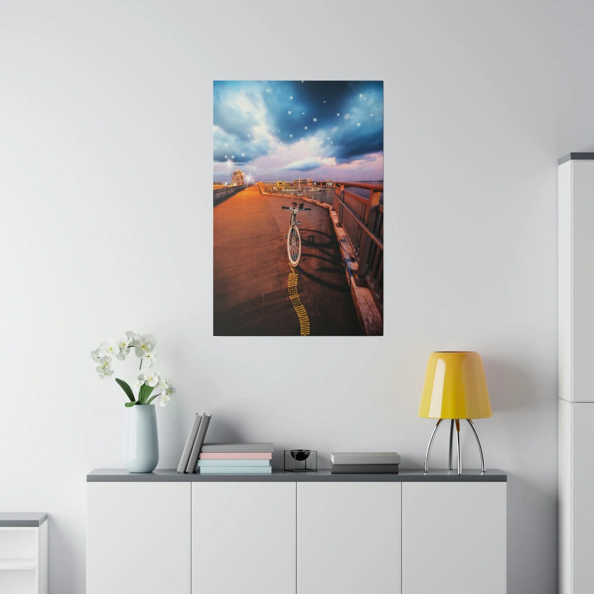 Night Tracks Matte Canvas
