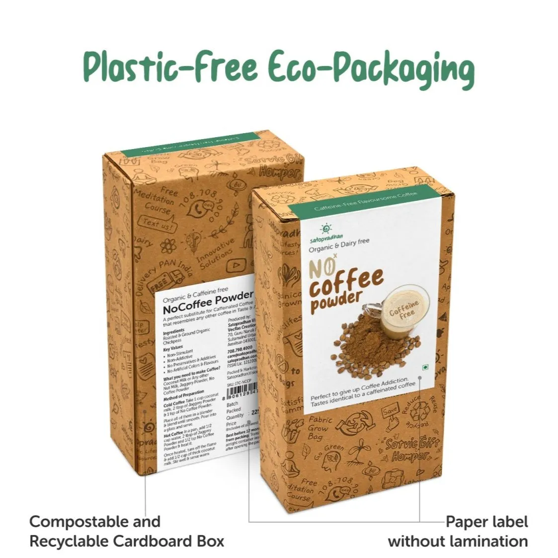 No Coffee Fine Powder 200g - Caffeine & dairy Free