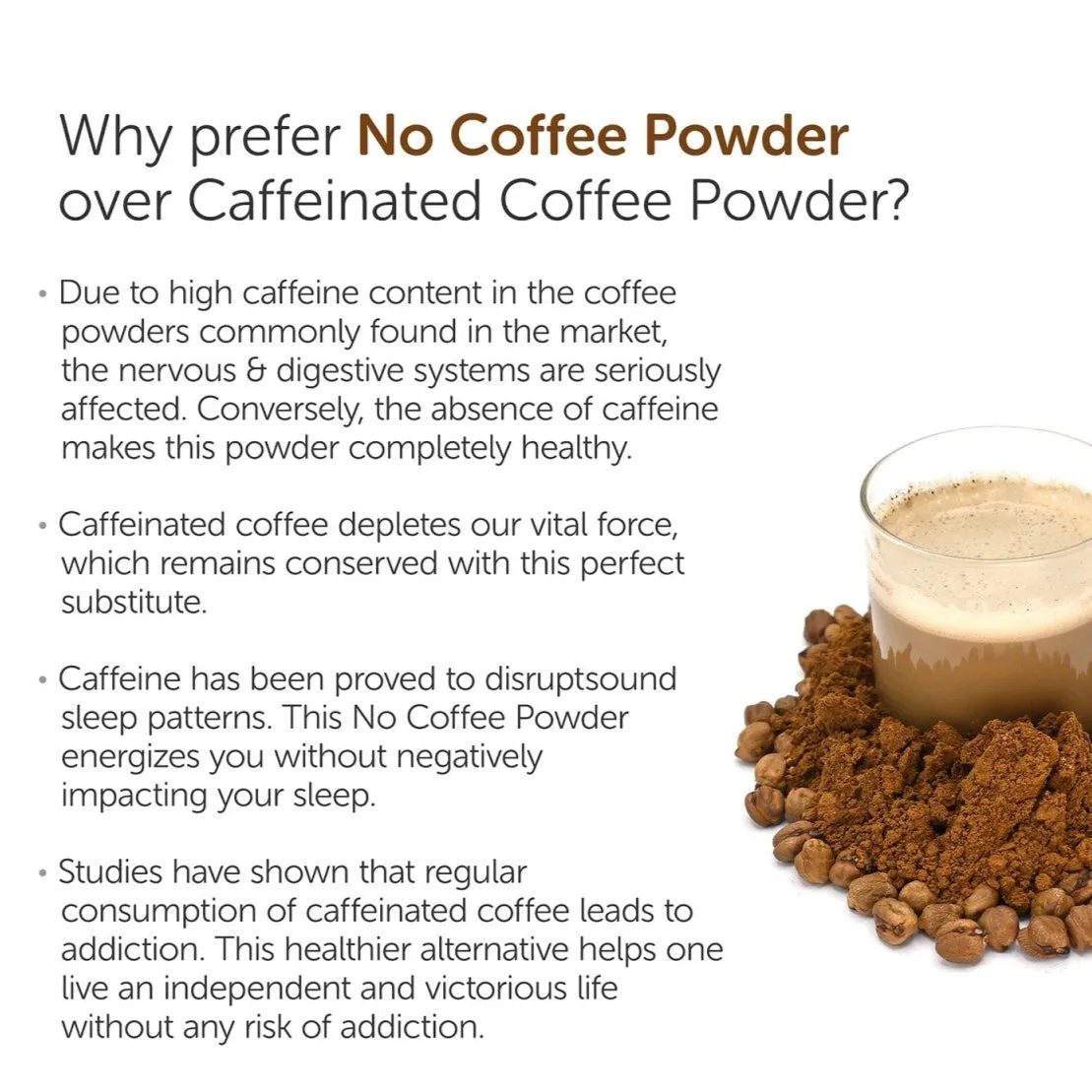 No Coffee Fine Powder 200g - Caffeine & dairy Free
