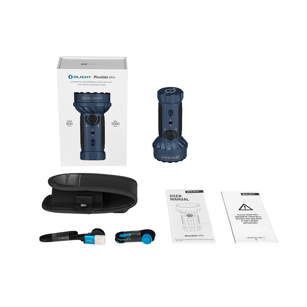 Olight Marauder Mini 7000 Lumens High Intensity RGB LED Torch - BLUE