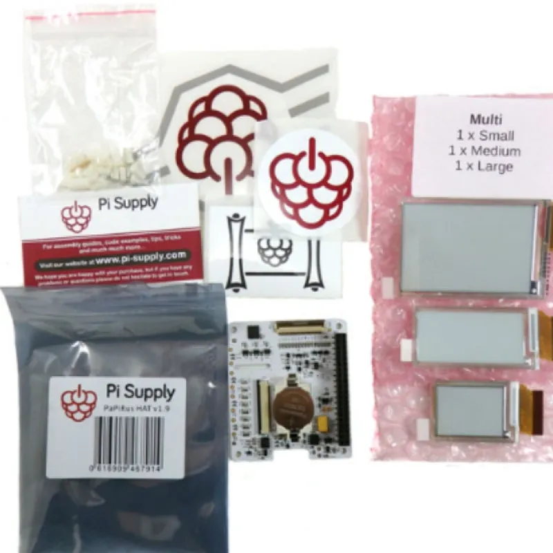 Pi Supply PaPiRus ePaper eInk Screen Kit for Raspberry Pi 1.44in 2.0in 2.7in Screens
