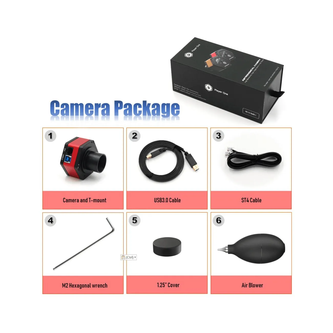 Player One Neptune-M USB3.0 Mono Camera (NEPTUNE-M)