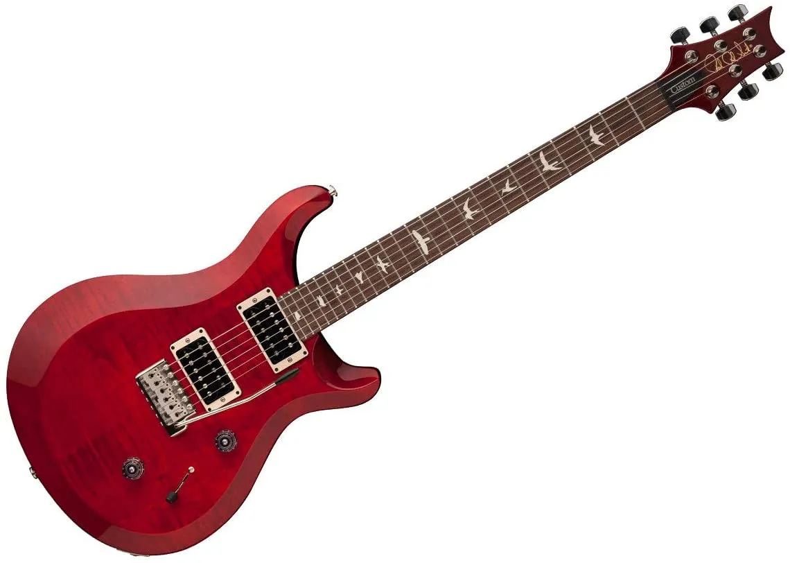 PRS S2 Custom 24 Guitar in Scarlet Red Finish, PRS Gig Bag Included.