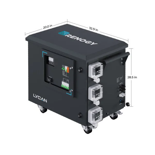 Renogy Lycan Power Box 5000 | 4,800wH / 3,500W Portable Power Station | 4,400W of Solar Input & Fully Expandable