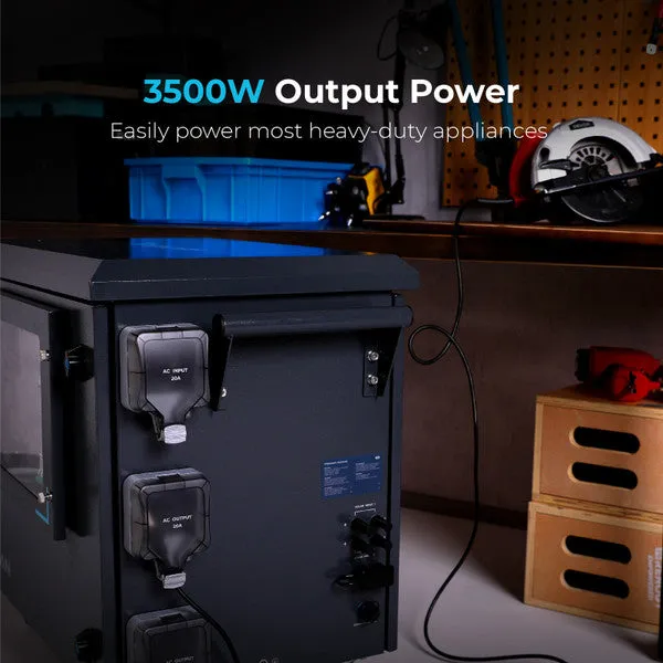 Renogy Lycan Power Box 5000 | 4,800wH / 3,500W Portable Power Station | 4,400W of Solar Input & Fully Expandable