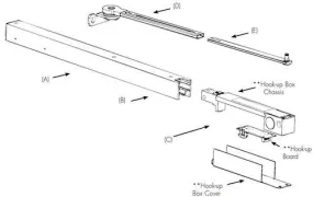 Rixson 99-726 CHECKMATE 99 Series Non-Detectored Electromagnetic Holder - Push Side Mount
