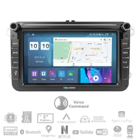 Roadstar - 8 Inch VW Android Multimedia Unit With Voice Command