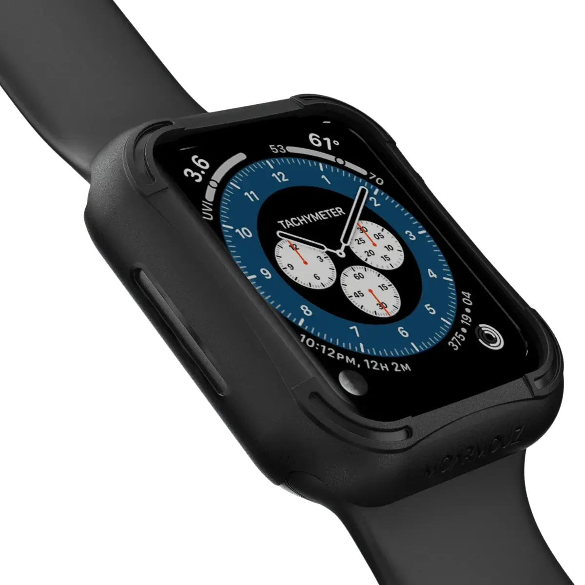 Rugged Armor Apple Watch Case with Tempered Glass Screen Protector