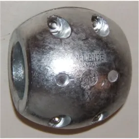 Saltwater Shaft Anode - Zinc 2"