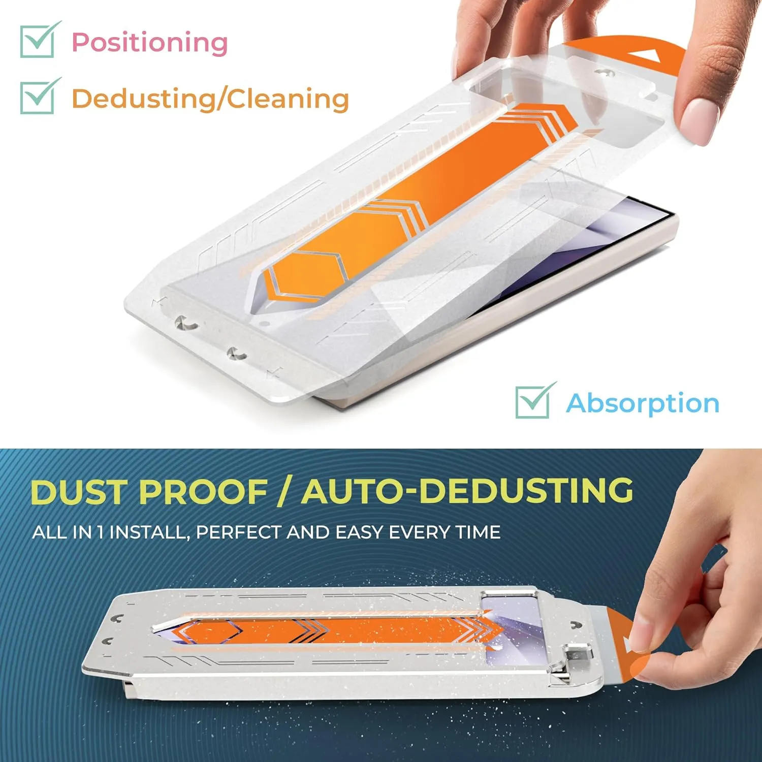Samsung S24 Plus Tempered Glass Screen Protector Benefitting The American Cancer Society [2-Pack]