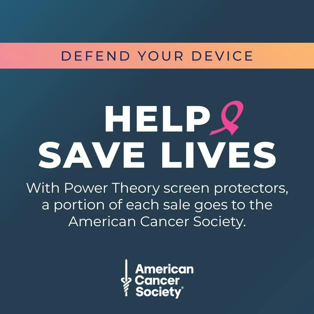 Samsung S24 Plus Tempered Glass Screen Protector Benefitting The American Cancer Society [2-Pack]