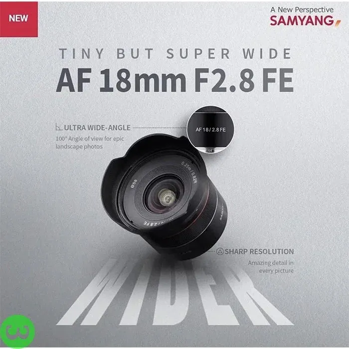 Samyang 18mm f2.8 AF Lens