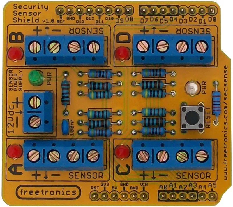 Security Sensor Shield Kit for Arduino