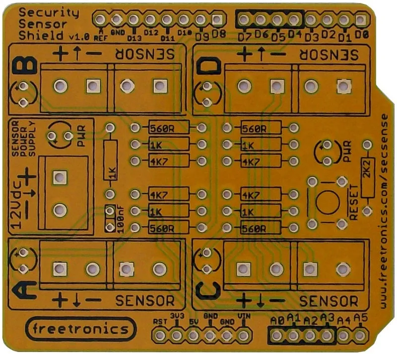 Security Sensor Shield Kit for Arduino