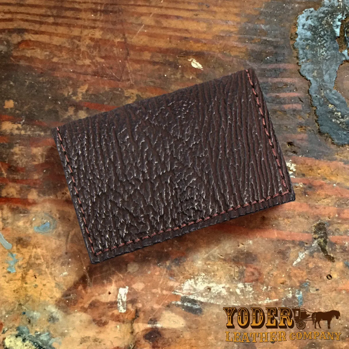 Shark Brown Card Case