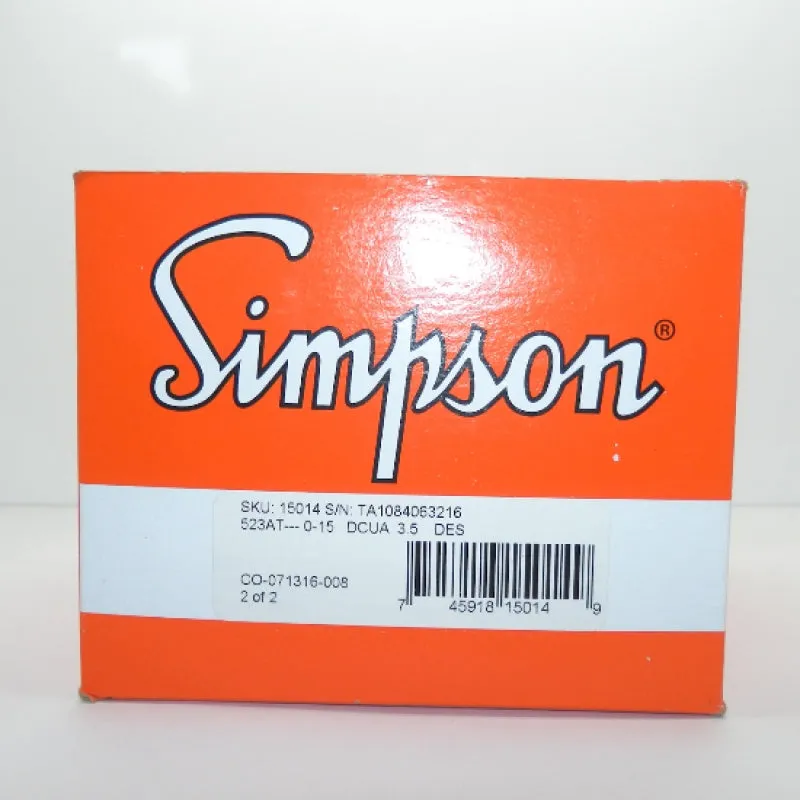 Simpson Designer Series Electric Panel Meter Model 15014