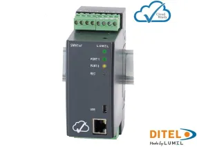 SM61IoT-1100E0, Datalogger with Internal Web page, Universal 85-253VAC, 90-300VDC, 2 Relays, Modbus TCP/RTU,MQTT,HTTP/TCP/UDP/FTP/RS485/RS232/USB Comms