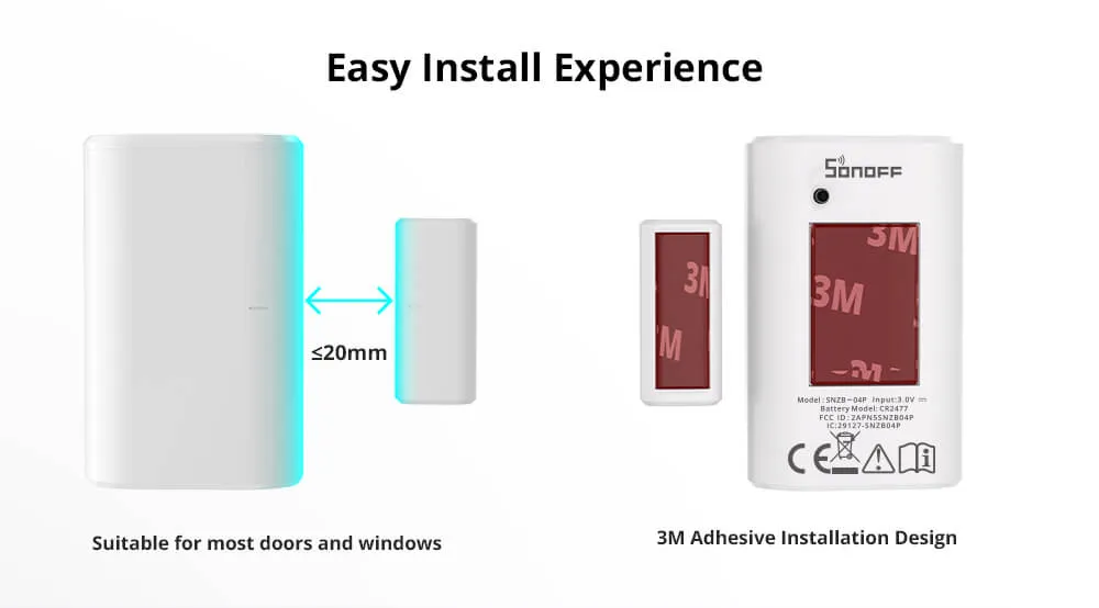 SONOFF Zigbee Wireless Door/Window Sensor SNZB-04P