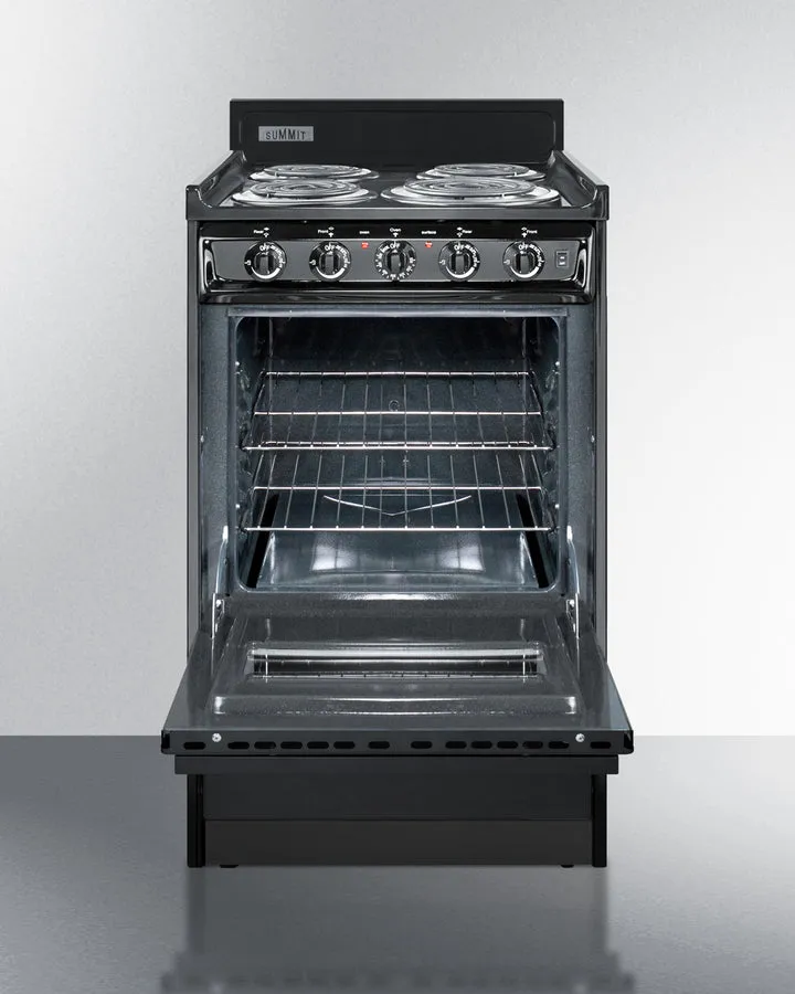 Summit 20" Wide Electric Coil Range - TEM110CW