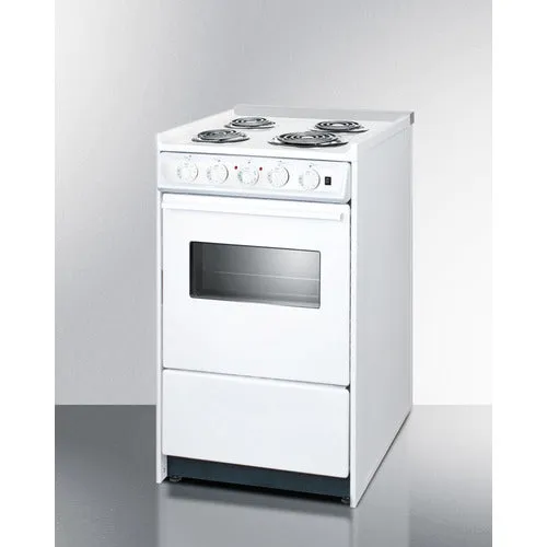 Summit 20" Wide Electric Coil Top Range - WEM110RW