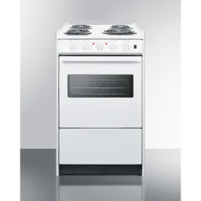 Summit 20" Wide Electric Coil Top Range - WEM110RW