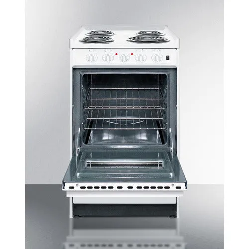 Summit 20" Wide Electric Coil Top Range - WEM110RW