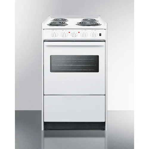 Summit 20" Wide Electric Coil Top Range - WEM110RW