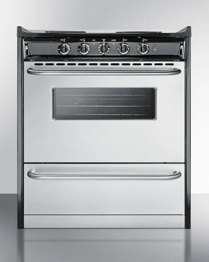 Summit 30" Wide Electric Coil Range - TEM210BRWY
