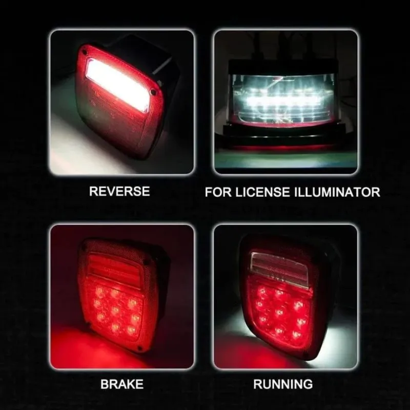 Suparee Jeep Bright LED Tail Lights for Wrangler CJ / YJ / TJ / Rubicon