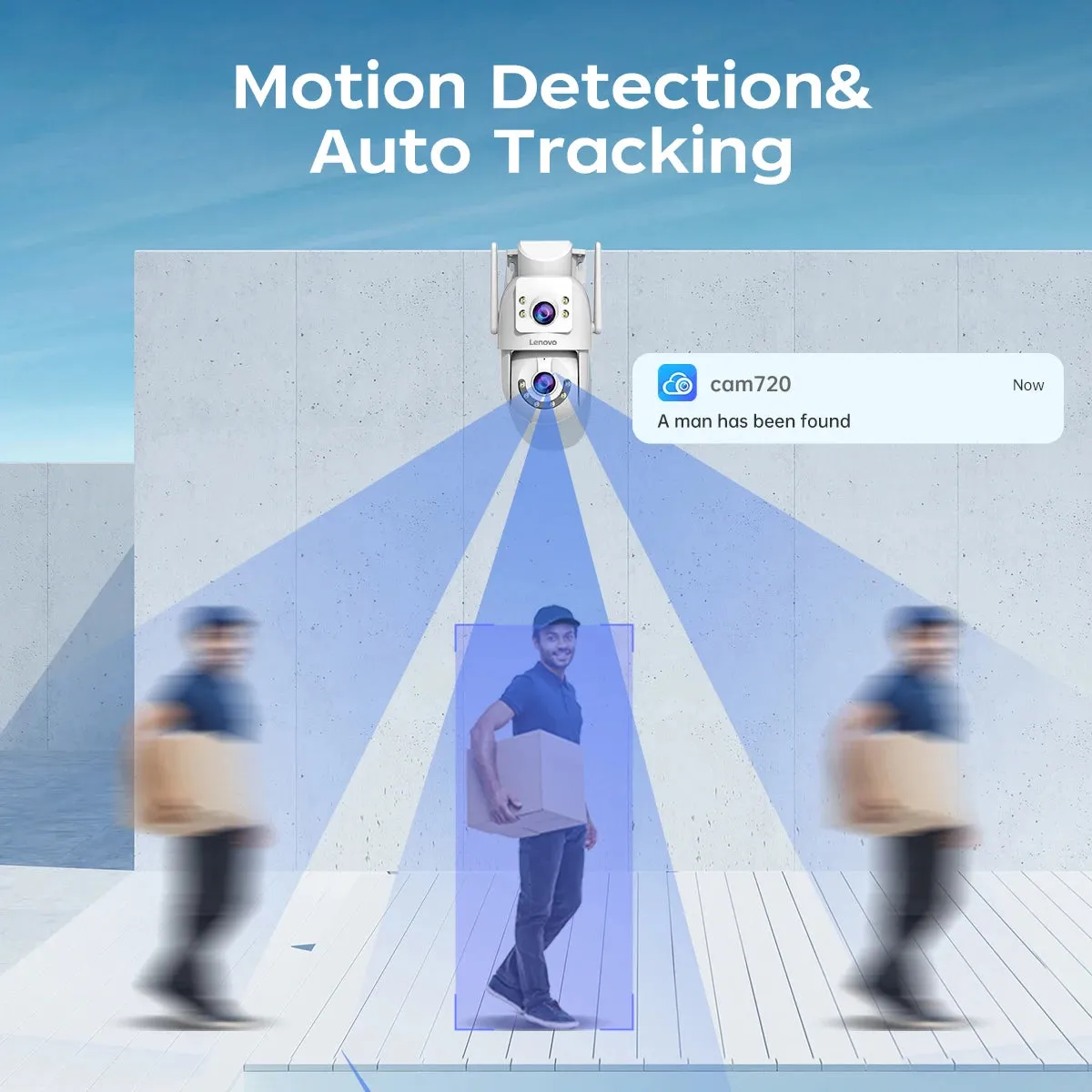 Surveillance Camera Outdoor Security Dual Lens 4K 6MP