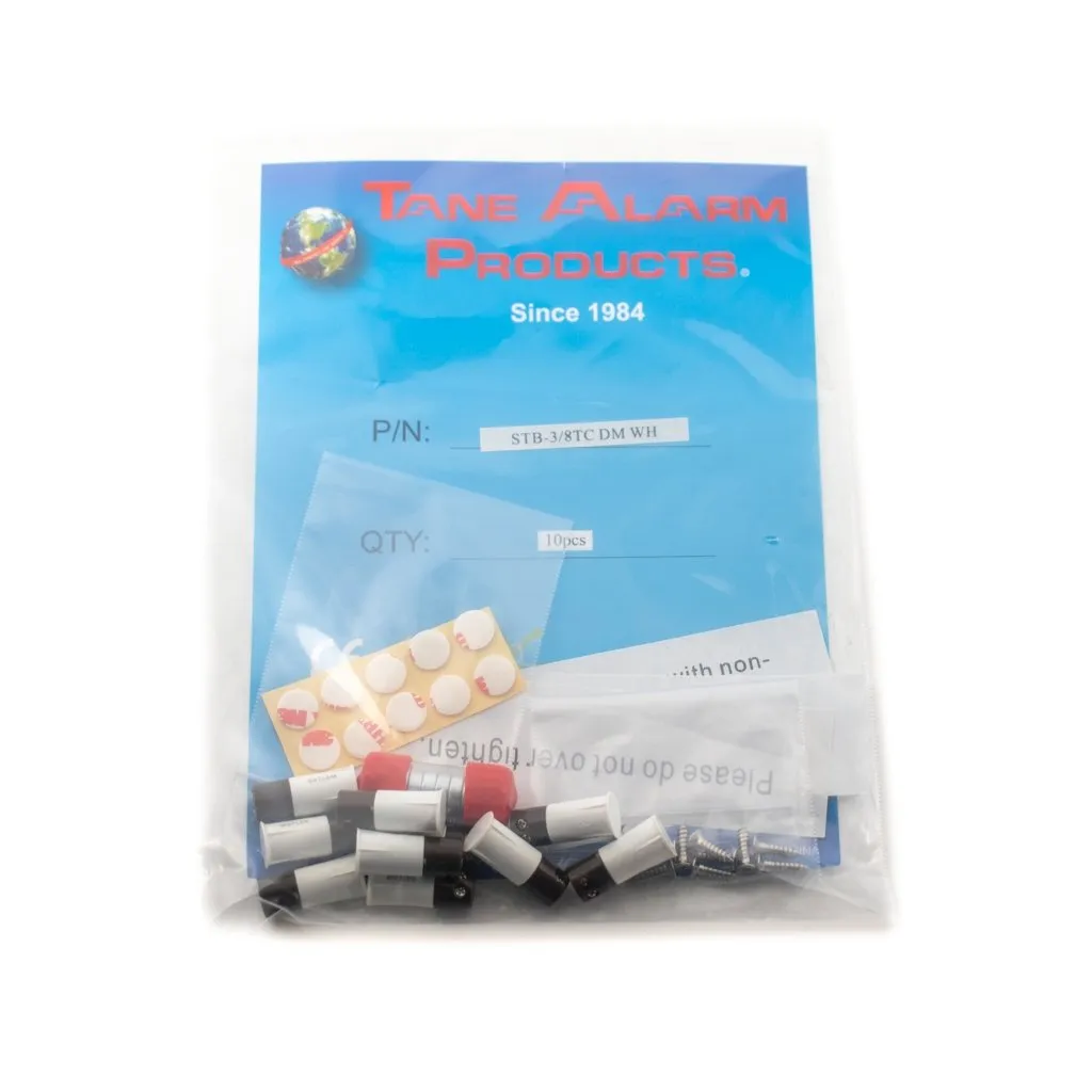 TANE STB38TCDMWH 3/8" Recessed White Contact 10 Pack