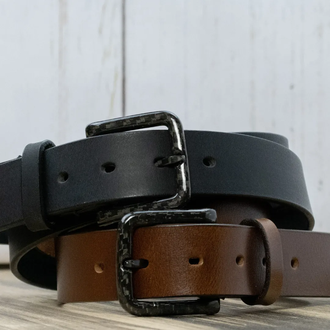 The Specialist Leather Dress Belt Set by Nickel Smart®